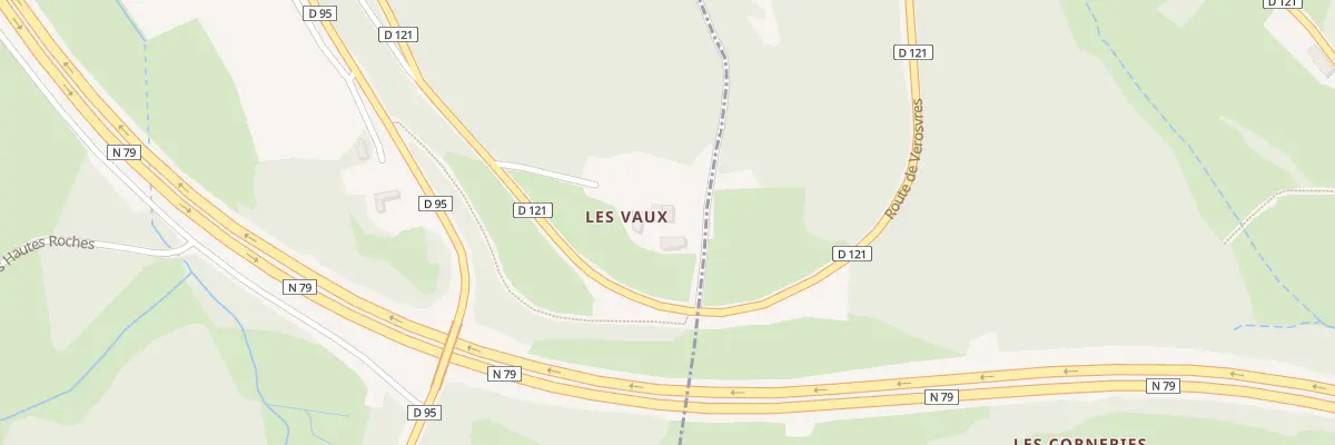 Plan du 1645 Rte du Col des Vaux à Verosvres