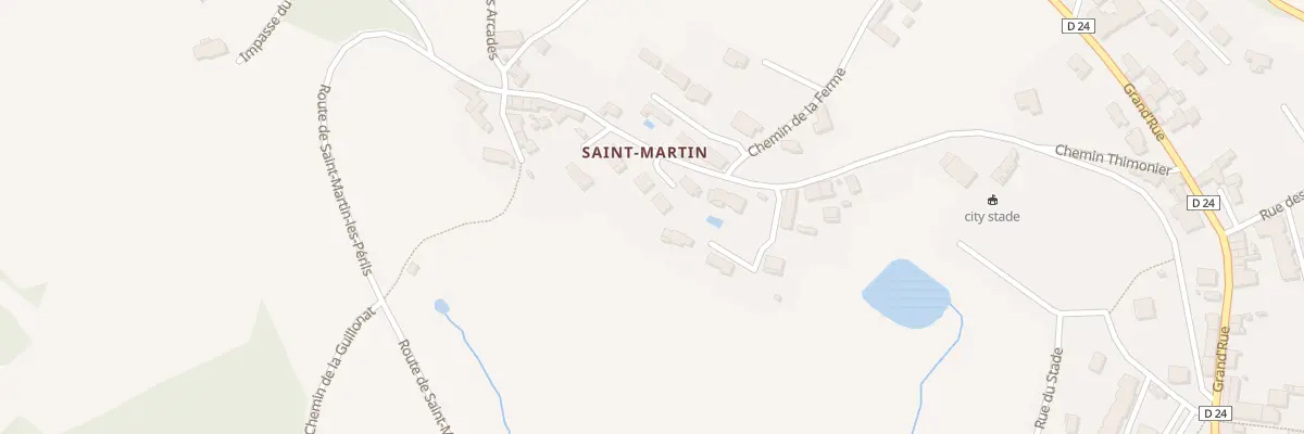 Plan du 5030 St Martin à Montrottier