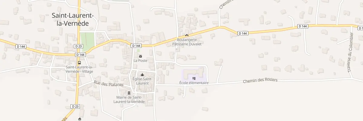 Plan du 5079 Le Village à Saint-Laurent-la-Vernède