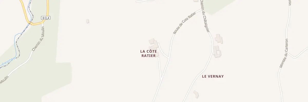 Plan du 198 Côte Ratier à Châtelus