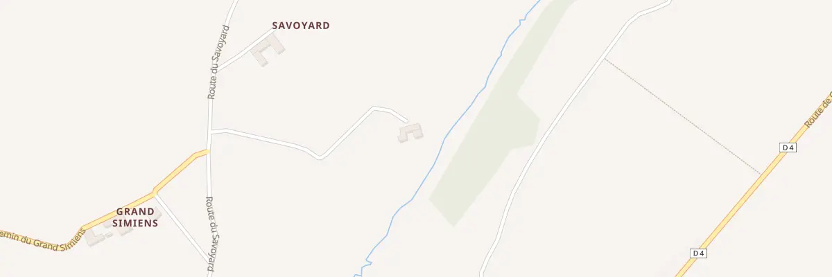 Plan du 742 Rte du Savoyard à Pomeys