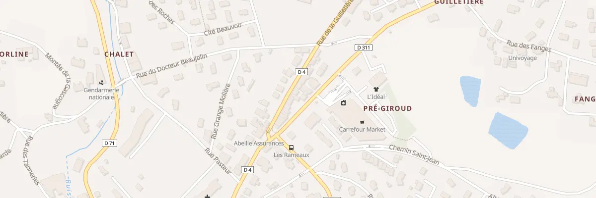 Plan du 80 Rue de la Guilletiere à Saint-Symphorien-sur-Coise