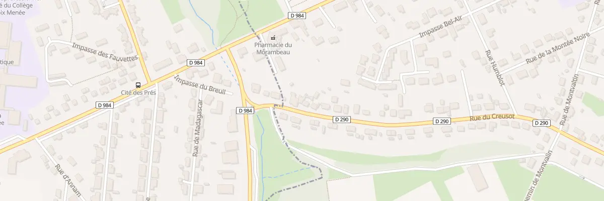 Plan du 3 Rue du Creusot au Breuil