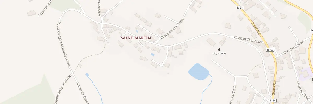 Plan du 5498 St Martin à Montrottier