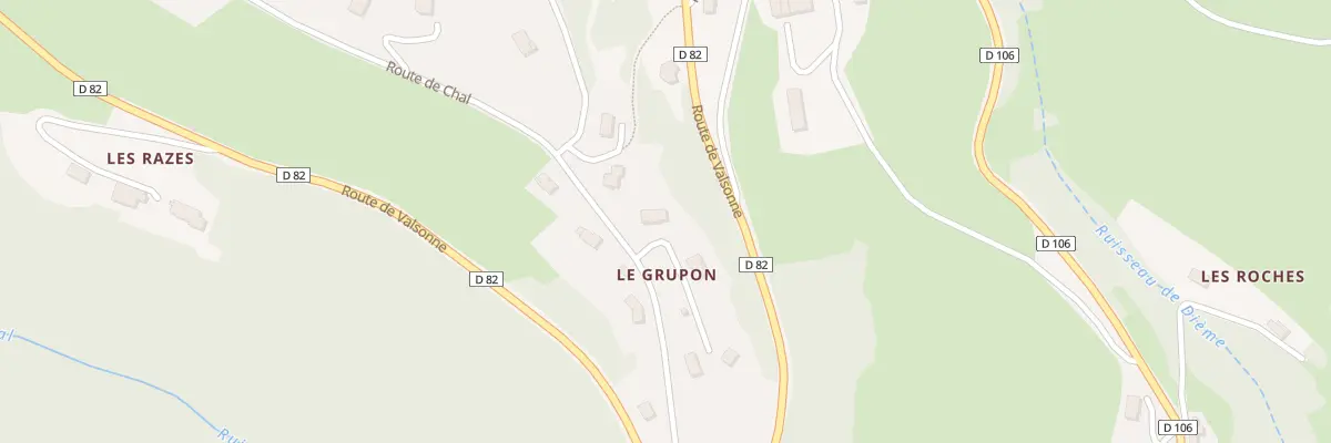 Plan du 201 Rte de Chal à Dième