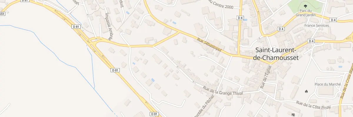 Plan du 5209 Rue de la Grange Thival à Saint-Laurent-de-Chamousset