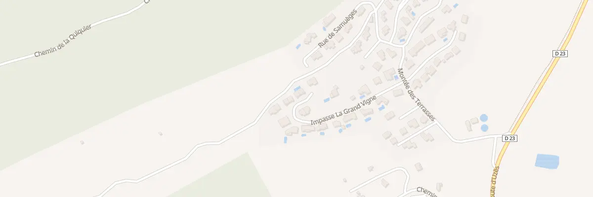 Plan du 5550 Lot La Grand Vigne à Goudargues