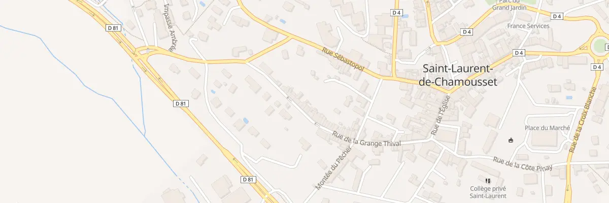 Plan du 5204 Rue de la Grange Thival à Saint-Laurent-de-Chamousset