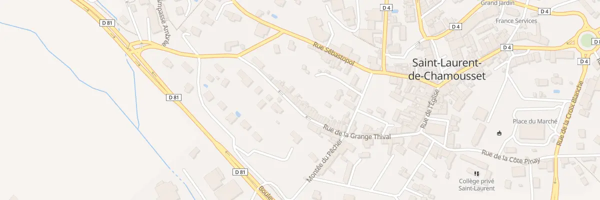 Plan du 5202 Rue de la Grange Thival à Saint-Laurent-de-Chamousset