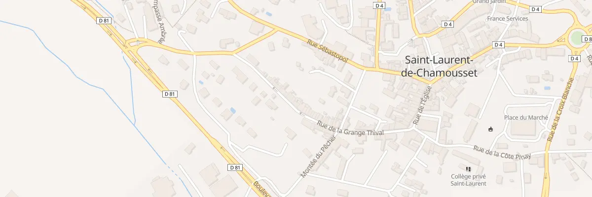 Plan du 5201 Rue de la Grange Thival à Saint-Laurent-de-Chamousset