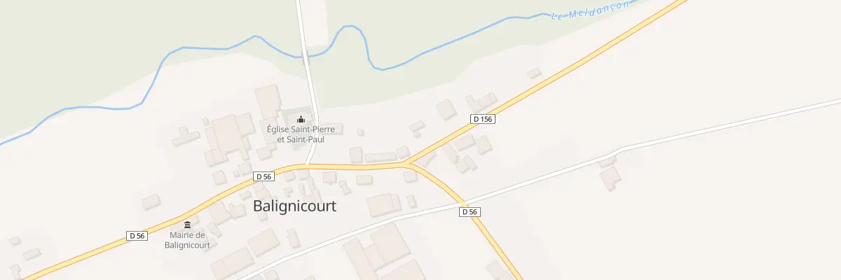 Plan du 1 Rue de St Leger sur Margerie à Balignicourt
