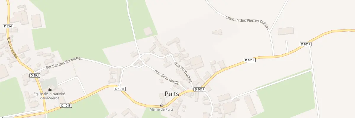 Plan du 7 Rue du Trochot à Puits