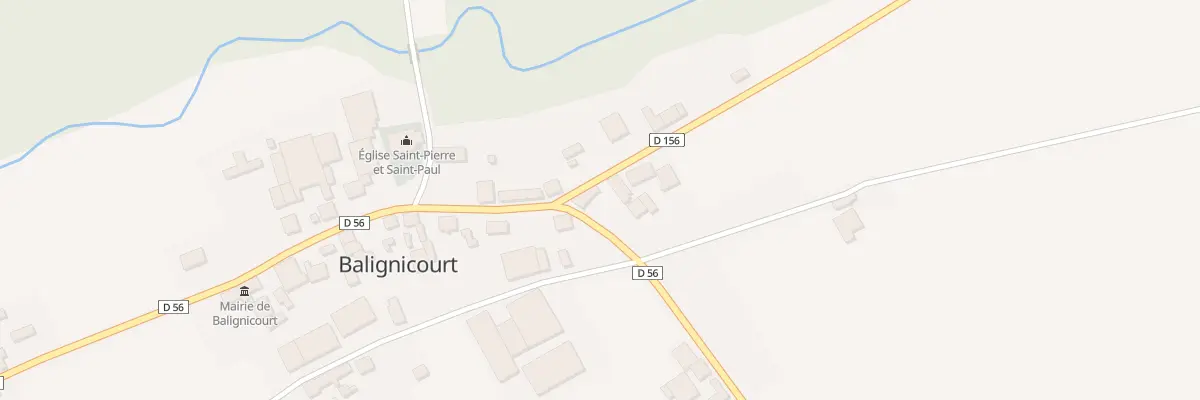 Plan du 25 Rue du Colonel de Bange à Balignicourt