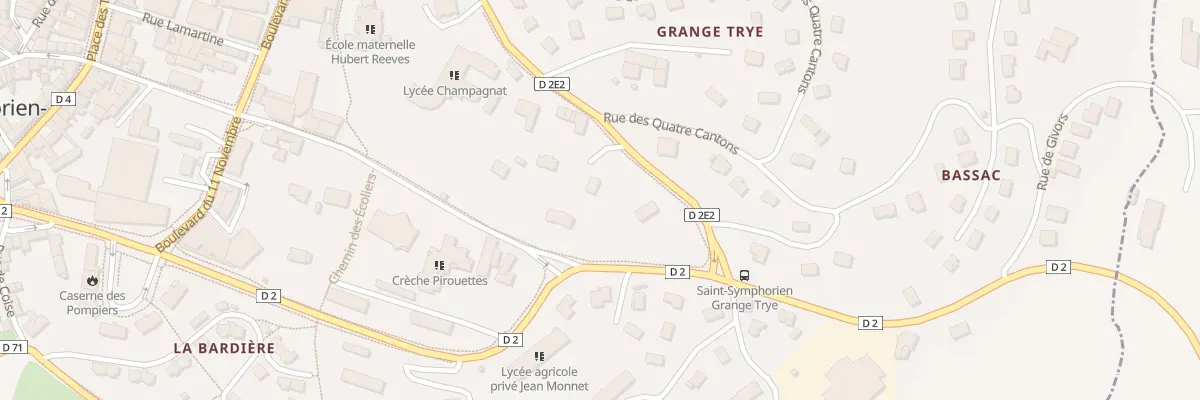 Plan du 190 Bd de Grange Trye à Saint-Symphorien-sur-Coise