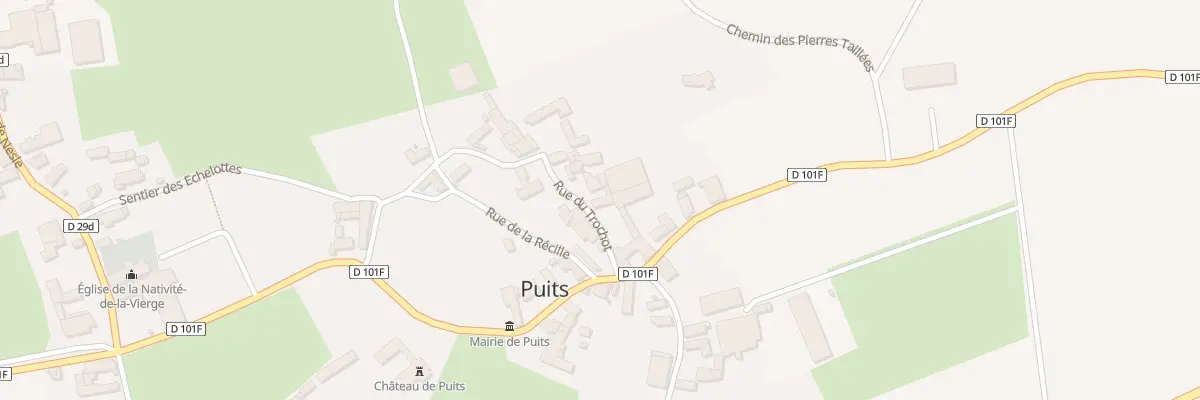 Plan du 3 Rue du Trochot à Puits