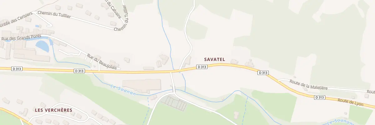 Plan de Savatel à Saint-Clément-sur-Valsonne