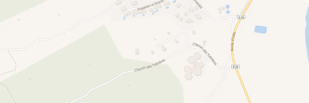 Plan du 330 Che des Yvèrières à Goudargues