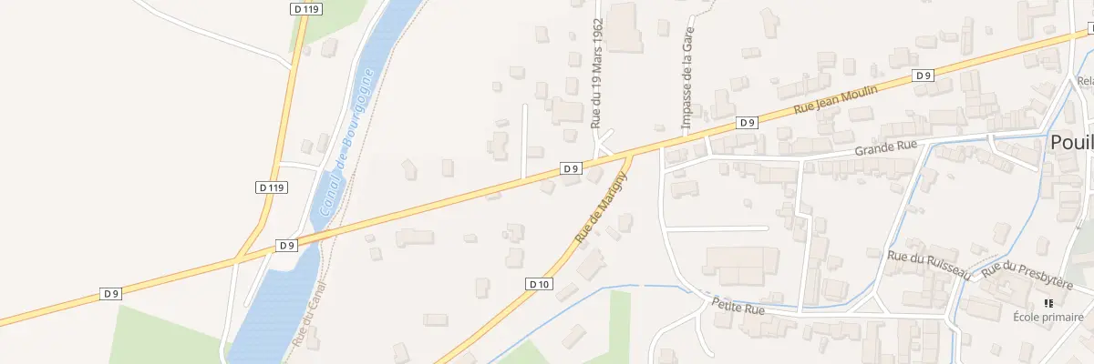 Plan du 51 Rue Jean Moulin à Pouillenay