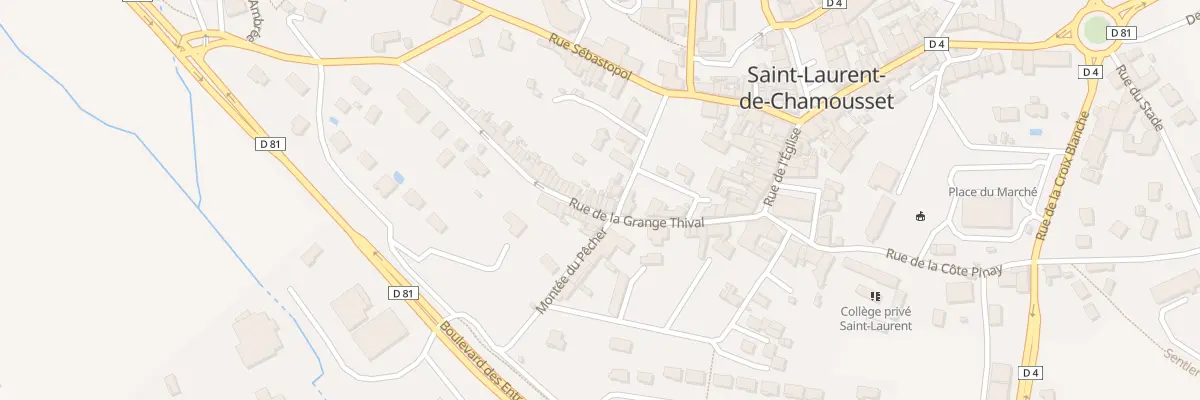 Plan du 5188 Rue de la Grange Thival à Saint-Laurent-de-Chamousset