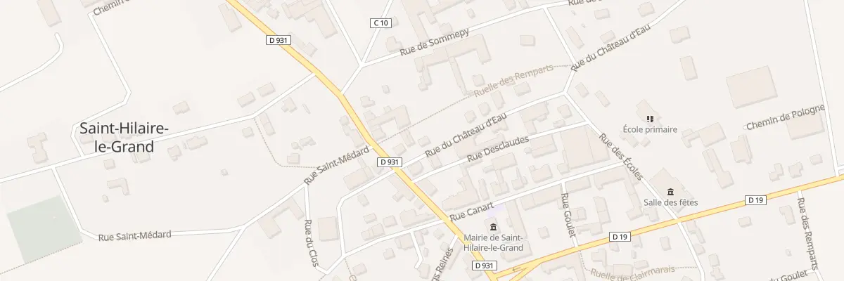 Plan du 3 Rue du Château d’Eau à Saint-Hilaire-le-Grand