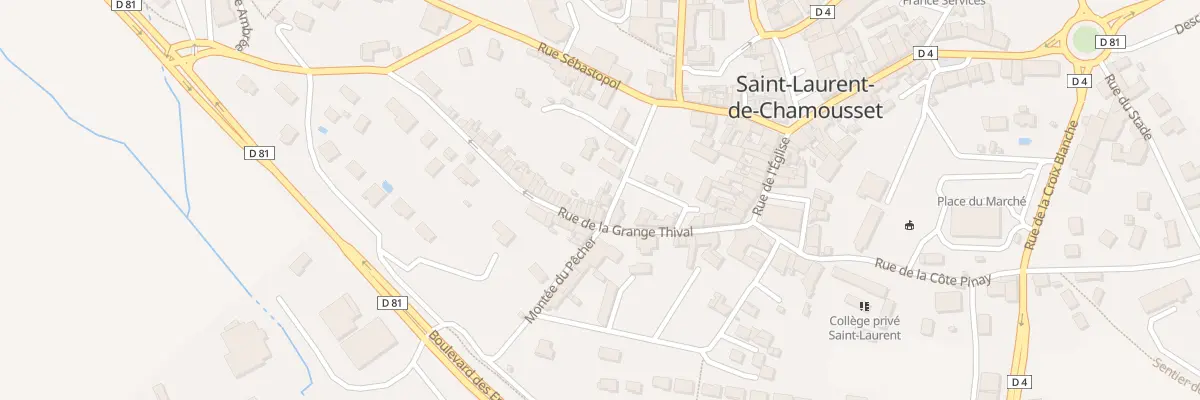 Plan du 124 Rue de la Grange Thival à Saint-Laurent-de-Chamousset