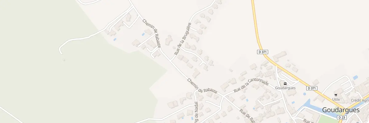 Plan du 5587 Che de Rabaste à Goudargues