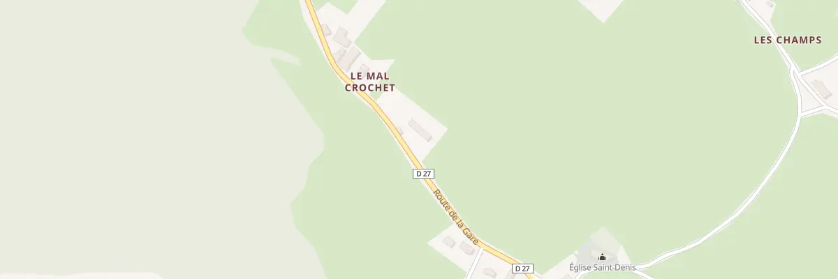 Plan du 374 Rte de la Gare au Rousset-Marizy