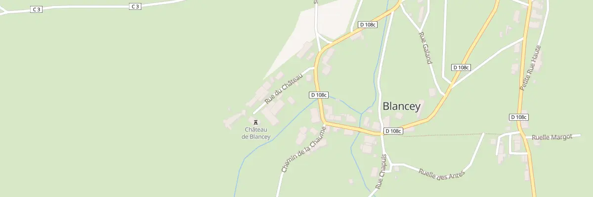 Plan du 3 Rue du Château à Blancey