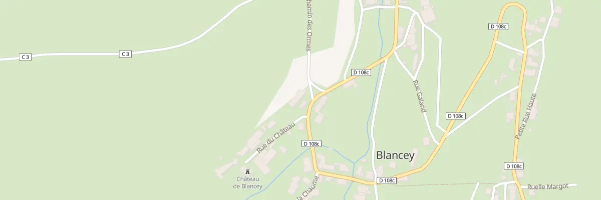 Plan du 2 Rue du Château à Blancey
