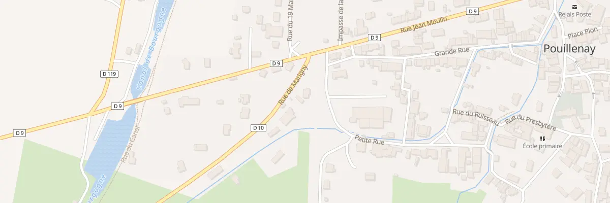 Plan du 1 Rue de Marigny à Pouillenay