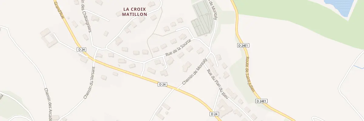 Plan du 5582 Lot La Croix Matillon à Montrottier