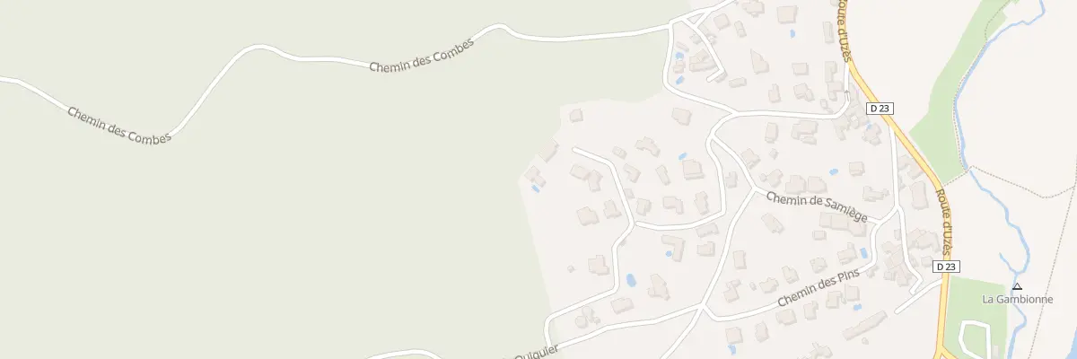 Plan du 2 Chemin de la Charette à Goudargues