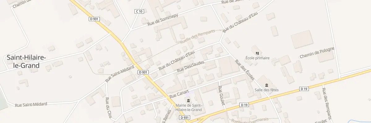 Plan du 6 Rue du Château d’Eau à Saint-Hilaire-le-Grand