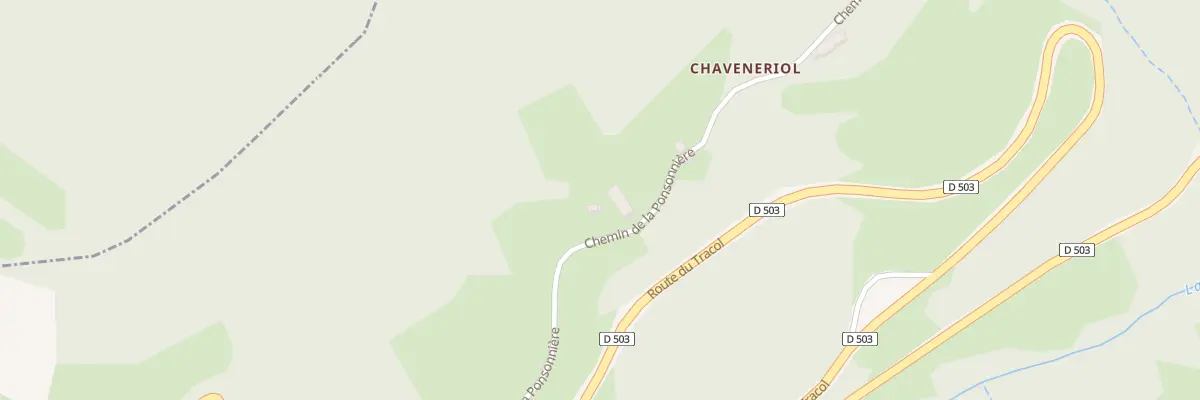 Plan du 383 Che de la Ponsonnière à Saint-Sauveur-en-Rue