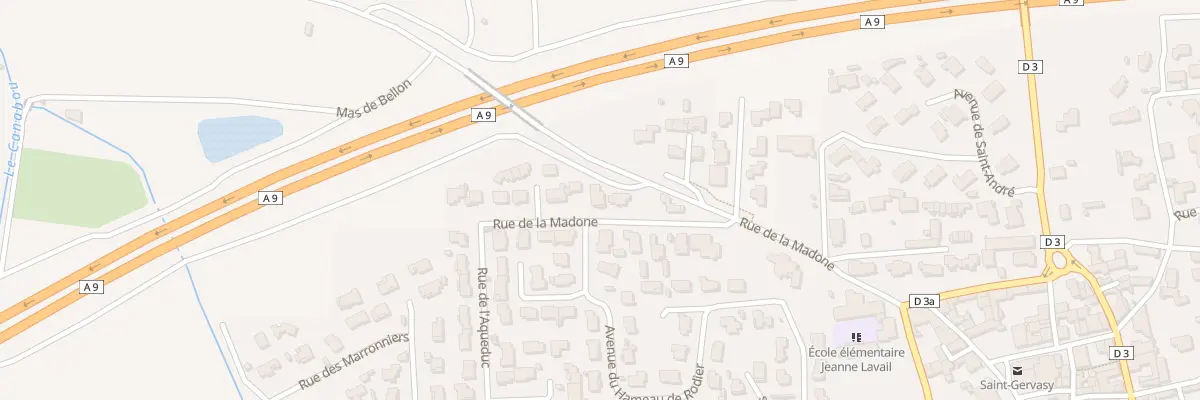 Plan du 7A Rue de la Madone à Saint-Gervasy
