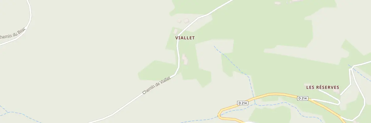 Plan du 1160 Che de Viallet à Rochepaule