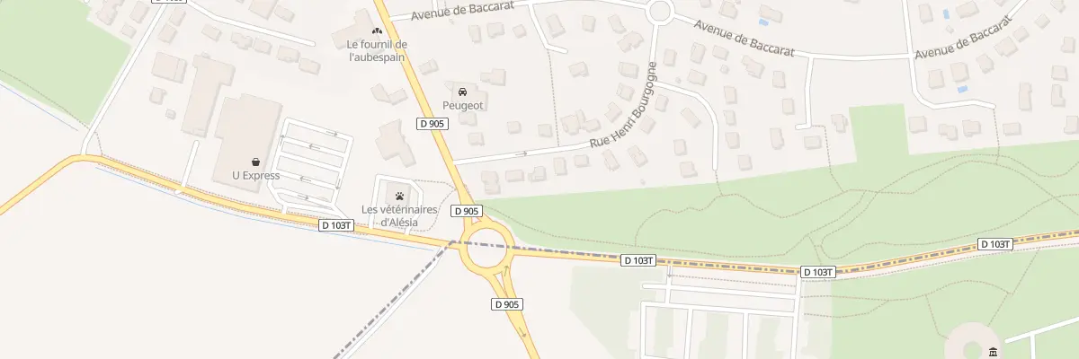 Plan du 6 Rue Henri Bourgogne à Venarey-les-Laumes