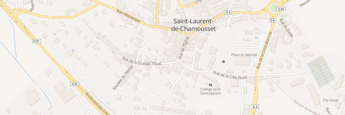 Plan du 5154 Rue de l’Eglise à Saint-Laurent-de-Chamousset