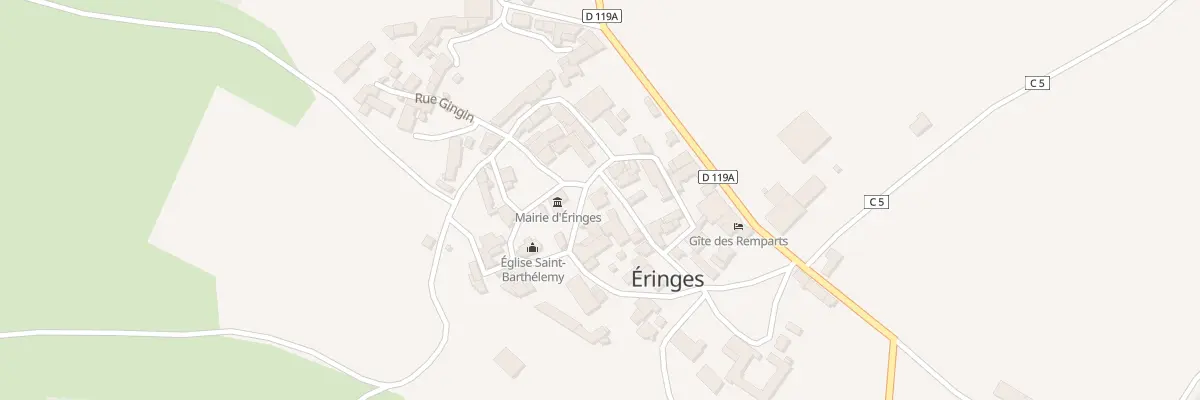Plan du 5 Grande Rue à Éringes