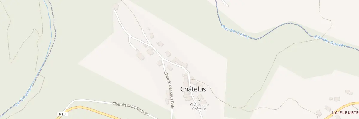 Plan du 5017 Le Bourg à Châtelus