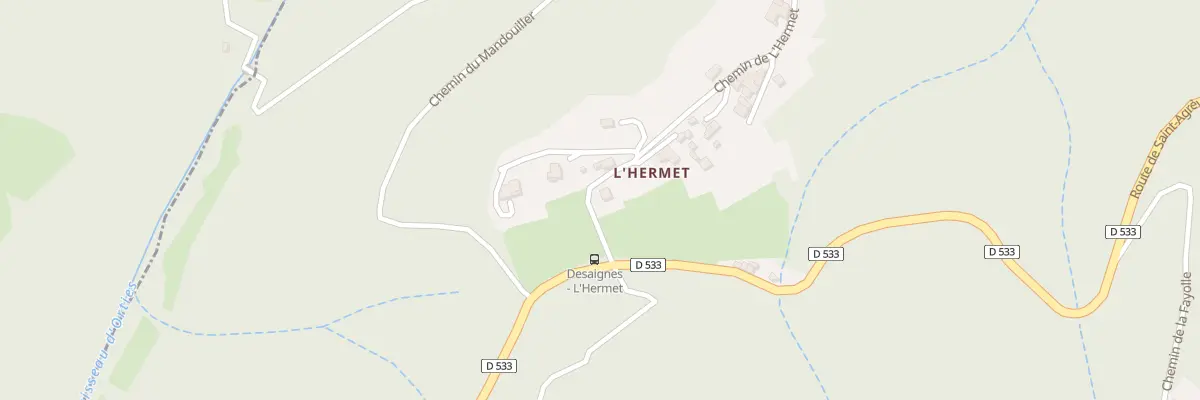 Plan du 50 Che de Lhermet à Désaignes