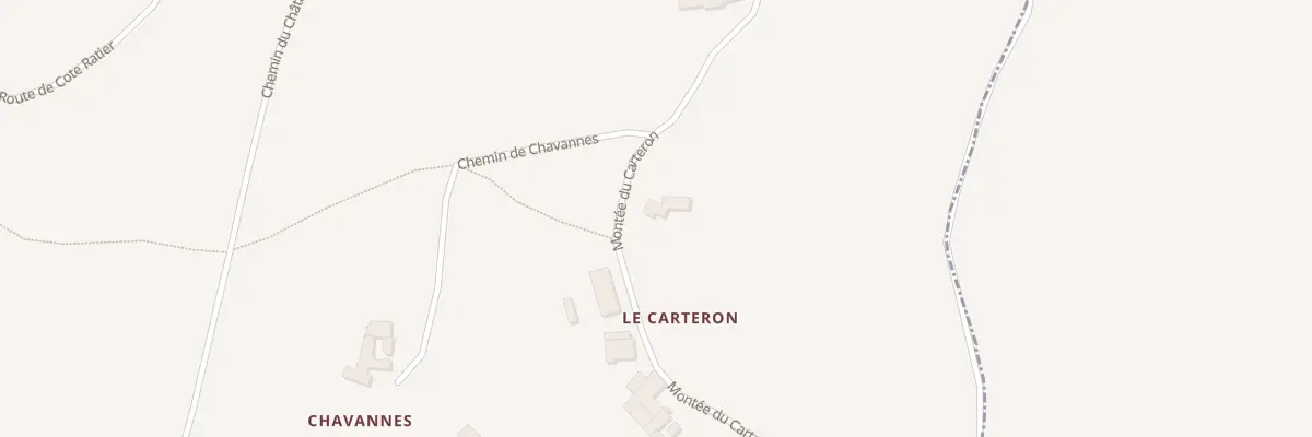 Plan du 5000 Le Carteron à Châtelus
