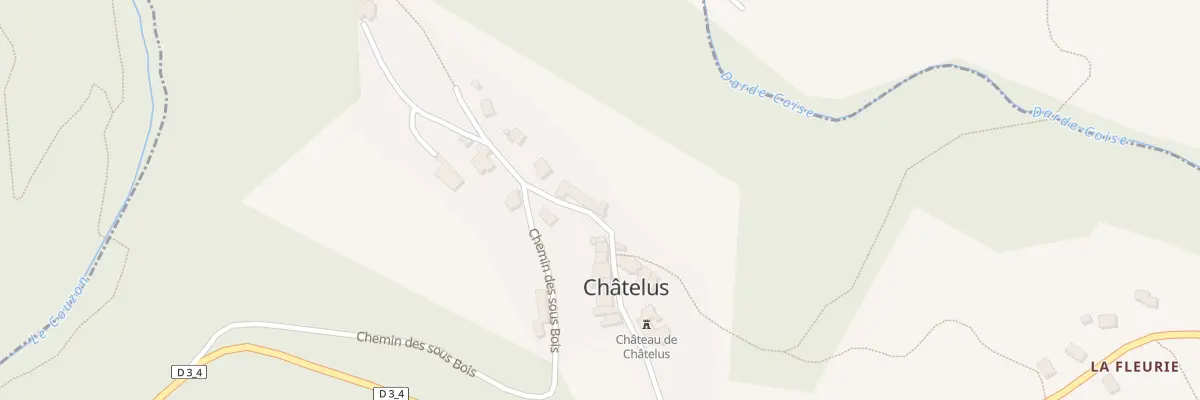 Plan du 5018 Le Bourg à Châtelus