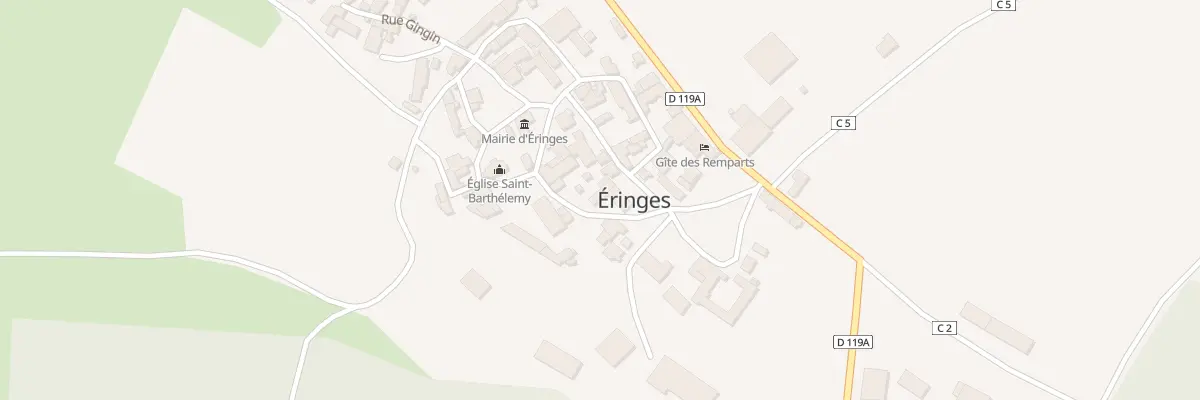Plan du 2T Petite Rue à Éringes