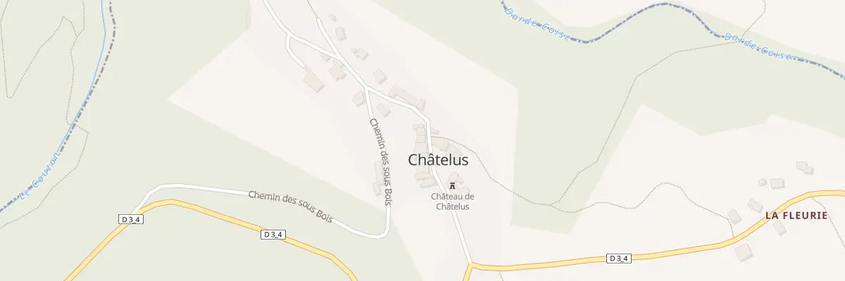Plan du 5006 Le Bourg à Châtelus
