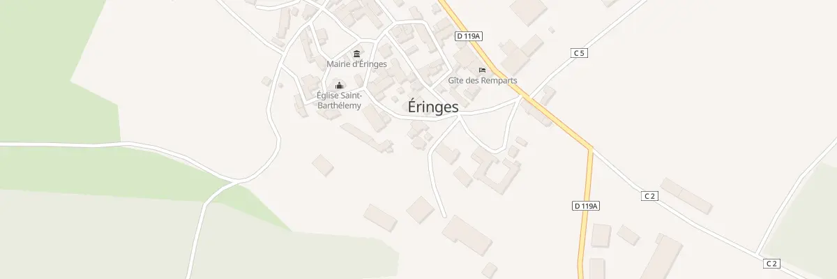 Plan du 1 Petite Rue à Éringes