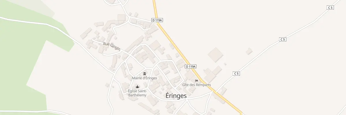 Plan du 1 Rue d’Hivert à Éringes