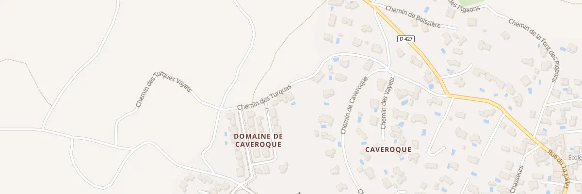Plan du 127 Che des Turques à Cabrières