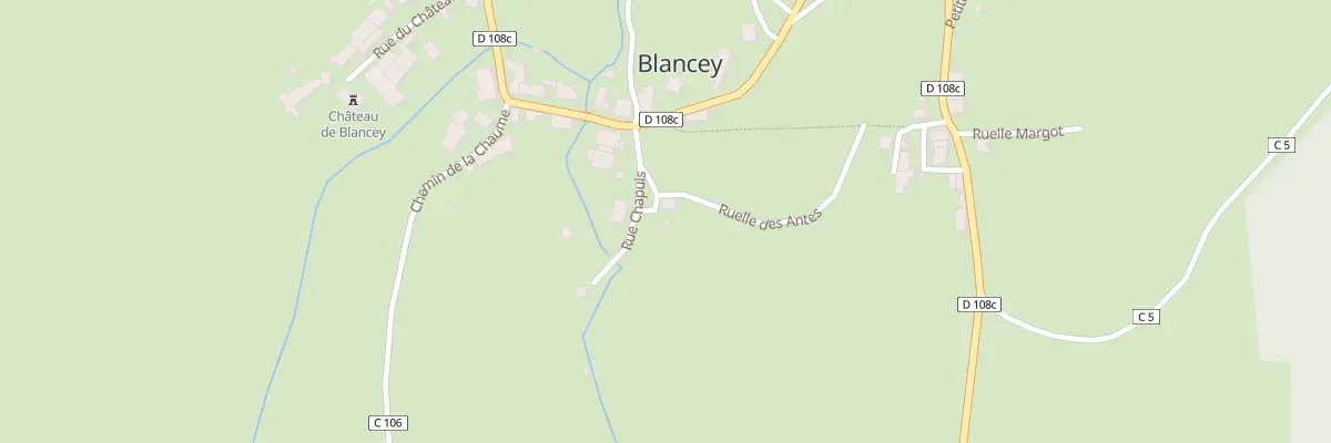 Plan du 5 Rue Chapuis à Blancey