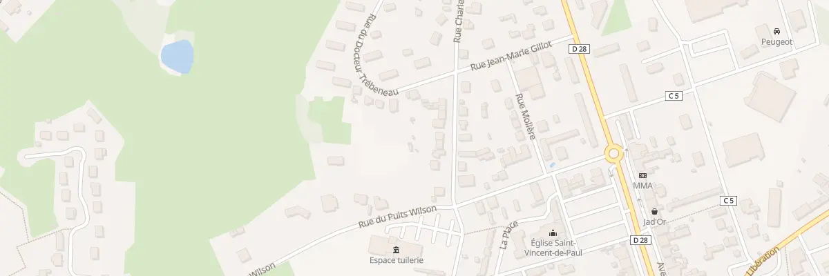 Plan du 28 Rue Charles Avril à Montchanin
